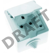 Розетка 1-м ОП РА16-660 с заземл. IP44 Кунцево 5906