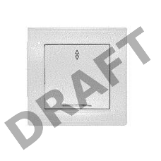 Выключатель проходной 1-кл. СП Бриллиант 10А IP20 с подсветкой бел. Universal 7947380