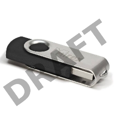 Флеш Диск 16GB Mirex Swivel, USB 2.0, Черный
