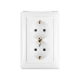 Розетка 2-м СП Valena 2К+3 с заземл. нем. станд. бел. (DIY-упак.) Leg 694272