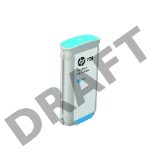 Картридж HP 728 с голубыми чернилами для принтеров Designjet, 130 мл
