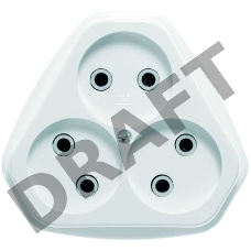 Розетка 3-м СП 10А IP20 РС10-394 Кунцево 5928