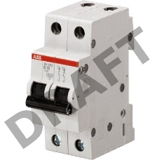 Выключатель автоматический модульный 2п C 16А 4.5кА SH202L ABB 2CDS242001R0164
