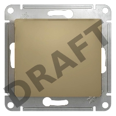 Механизм выключателя 1-кл. СП GLOSSA 10А IP20 10AX титан SchE GSL000411