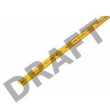 Термоусаживаемая трубка REXANT 7,0/3,5 мм, желтая, упаковка 50 шт. по 1 м