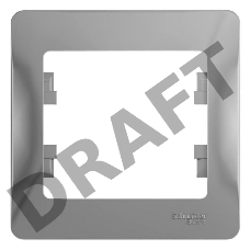 Рамка 1-м Glossa алюм. SchE GSL000301