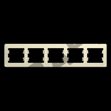 Рамка 5-м Glossa горизонт. беж. SchE GSL000205