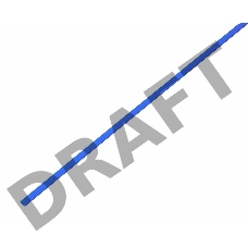 Термоусадочная трубка 2,0/1,0 мм, синяя, упаковка 50 шт. по 1 м | 20-2005 | REXANT