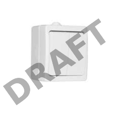 Выключатель 2-кл. ОП Аллегро 10А IP54 бел. UNIVersal 5563491