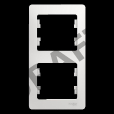 Рамка 2-м Glossa верт. бел. SchE GSL000106