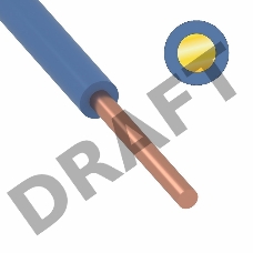 Провод ПуВ (ПВ-1) 2,5 мм² 500 м синий ГОСТ 31947-2012,ТУ 16-705. 501-2010