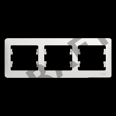 Рамка 3-м Glossa горизонт. бел. SchE GSL000103