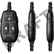 Наушники с микрофоном A4Tech Bloody MC750 черный 2.3м мониторные USB оголовье (MC750 BLACK)