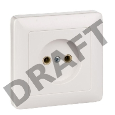 Розетка WESSEN RS10-132-B  ХИТ белый 1-я б/з 10А скрытый монтаж