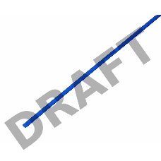 Трубка термоусадочная 3.0/1.5 1м син. Rexant 20-3005