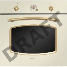 Духовой шкаф Электрический Hansa BOEY68219 слоновая кость/золотистый, встраиваемый