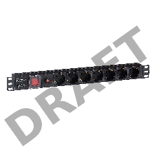 Блок розеток горизонтальный ExeGate ServerPro PDU-19H702 Al-7S-C14-SW-O, 19