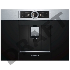Встраиваемая кофемашина Bosch/59.4x45.5x35.6 см, 1600 Вт, 19 бар, полностью автоматическая, цвет: черный/нерж.сталь