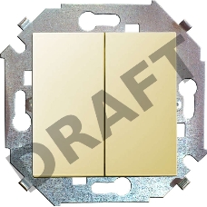 Механизм выключателя 2-кл. СП Simon15 16А IP20 сл. кость Simon 1591398-031