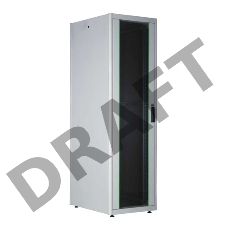 Шкаф серверный Lande DYNAmic Basic (LN-DB22U6080-LG-BAAA) напольный 22U 600x800мм пер.дв.стекл задн.дв.стал.лист направл.под закл.гайки 600кг серый IP20 сталь