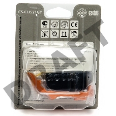 Картридж струйный Cactus CS-CLI521GY серый для Canon MP980 MP990 (8,2ml)