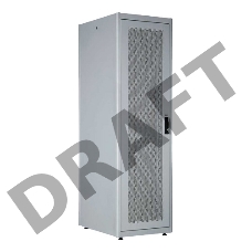 Шкаф серверный Lande DYNAmic Basic (LN-DB42U6080-LG-CKAA-F) напольный 42U 600x800мм пер.дв.перфор. задн.дв.стал.лист направл.под закл.гайки 600кг серый IP20 сталь