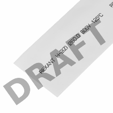 Термоусаживаемая трубка REXANT 60,0/30,0 мм, белая, упаковка 10 шт. по 1 м