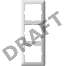 Рамка 3-м W59 бел. SchE KD-3-18 (КД-3-18)