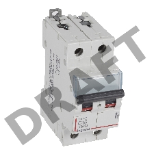 Выключатель автоматический модульный 2п C 16А 6кА DX3-E Leg 407277