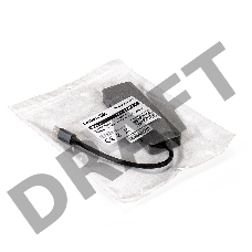 Док-станция ExeGate DUB-21C/PD/HL (кабель-адаптер USB Type-C --> 2xUSB3.0 + PD 100W + HDMI 4K@60Hz + Lan RJ45 10/100/1000Mb, Plug&Play, серая)