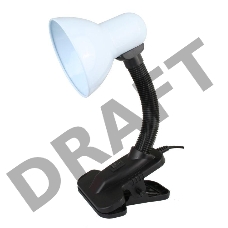 Светильник UF-320P С01 настол. прищепка 230В 60Вт E27 ЛОН бел. Ultraflash 12370