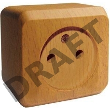 Розетка 1-м ОП Этюд Дача 16А IP20 без заземл. бук SchE PA16-001T