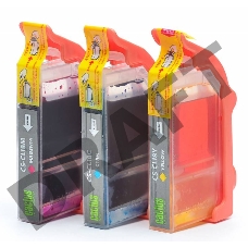 Картридж струйный Cactus СS-CLI8C/M/Y многоцветный для Canon Pixma MP470/MP500 Комплект цветных карт