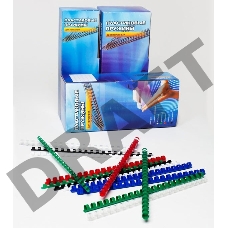 Пружины для переплета пластиковые Office Kit 16мм (на 111-130 листов) черный (100шт) (BP2050)