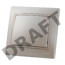 Выключатель 1-кл. СП Мира 10А IP20 жемчуж. бел. перламутр LEZARD 701-3030-100