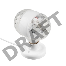 Диско-лампа светодиодная двойная Е27, подставка с цоколем Е27 в комплекте, 230 В