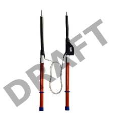 Указатель высокого напряжения УВНУ.ТФ-10 Д универс. (светозвук. индикация встроен. источник питания самопроверка с трубкой фазировки) Диэлектрик Д157686