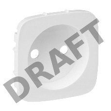 Панель лицевая Valena Allure для силовой розетки 2К белая Leg 754975