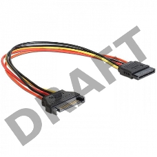 Удлинитель кабеля питания SATA Cablexpert CC-SATAMF-02, 15pin(M)/15pin(F), 50см
