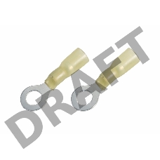 Наконечник кольцевой изолированный термоусаживаемый ø 8.4 мм 4-6 мм² (НКи-т 6.0-8/НКи-т5,5-8) желтый REXANT