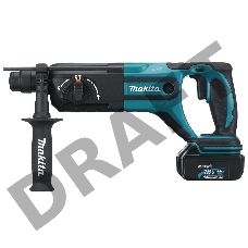 Перфоратор Makita DHR241RFE Перфоратор ак ,SDS+,{18В,2 х 3А ч Li-ion,3реж,1.9Дж,0-4000у\м,3.5кг,чем,подсв,совмест с 4 А ч Li-ion}