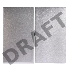 Valena Лиц. панель для 2-клав. выключателя, алюминий Valena Лиц. панель для 2-клав. выключателя, алюминий