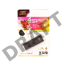 Флеш Диск Silicon Power 64Gb Blaze B20 SP064GBUF3B20V1K USB3.0 черный