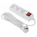 Сетевой удлинитель Buro BU-PS3.3/W 3м (3 розетки) белый (пакет ПЭ)