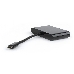 Переходник USB Cablexpert A-CM-VGA3in1-01, USB Type-C/VGA + USB3 + подзарядка USB-C, 15см, пакет