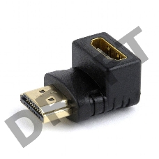 Переходник Cablexpert HDMI-HDMI 19F/19M, угловой  соединитель 90 градусов, золотые разъемы (A-HDMI90-FML)
