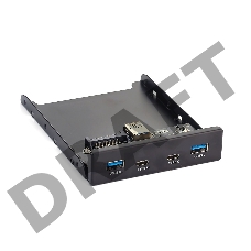 Планка USB на переднюю панель Exegate U3H-619, 3,5