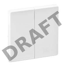 Лицевая панель для двухклавишного выключателя.Белая Legrand 755020 Valena LIFE.