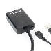 Переходник VGA (M)-HDMI (F) Cablexpert A-VGA-HDMI-01, 19M/15F, длина 15см, аудиовыход Jack 3,5 (M), питание от USB