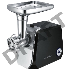 Мясорубка Hyundai HY-MG4422 1200Вт черный/серебристый
